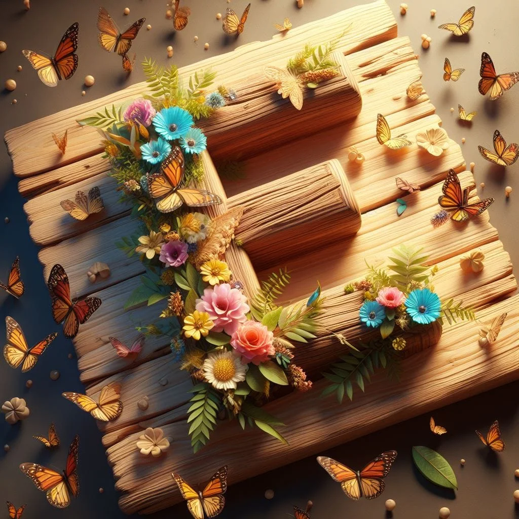 Diamond Painting - Full Round Drill -  wooden Alphabet(Canvas|40*40cm)