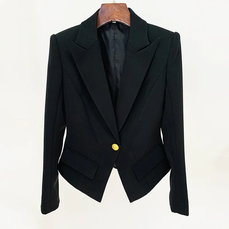 Nigikala Nigikala Quality 2025 Star Fashion A Buckle Lion Buckle Clasp Velvet Blazer Jacket