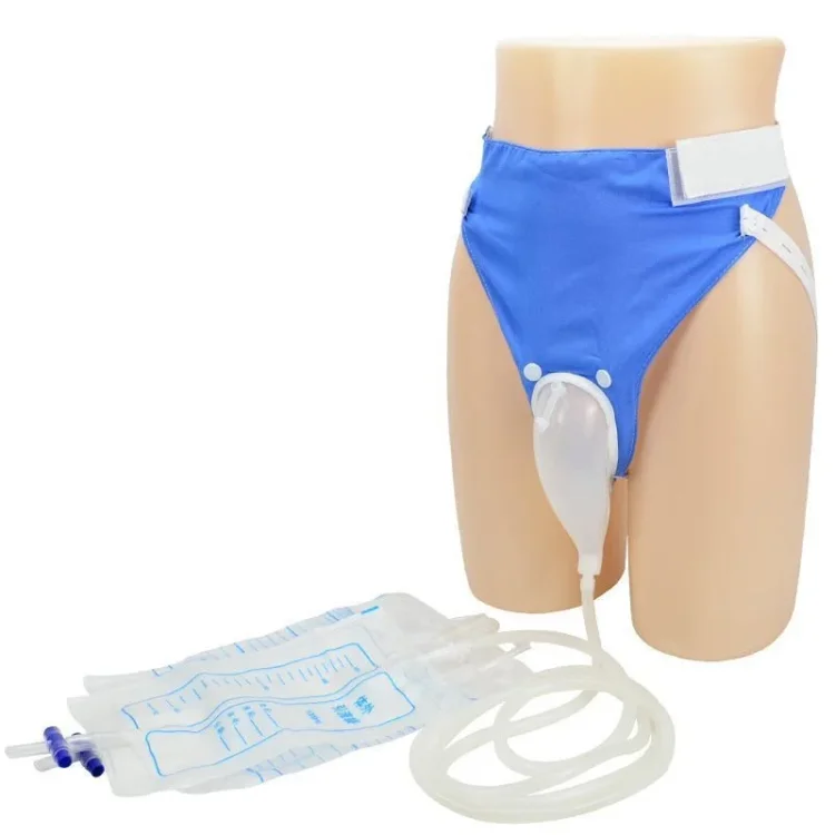Men's Urine Bag Catheter For Peeing Leakproof Urinal Silicone Incontinence Supplies