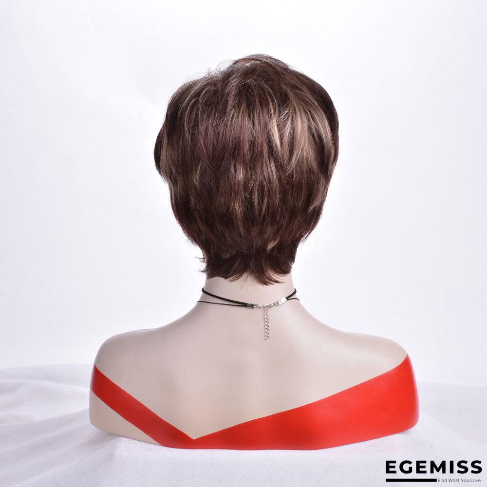 European and American Short Straight Wig Headgear | EGEMISS