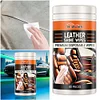 40Pcs Car Interior Cleaner Wipes Disposable Car Leather Wipes Conditioning Wipes