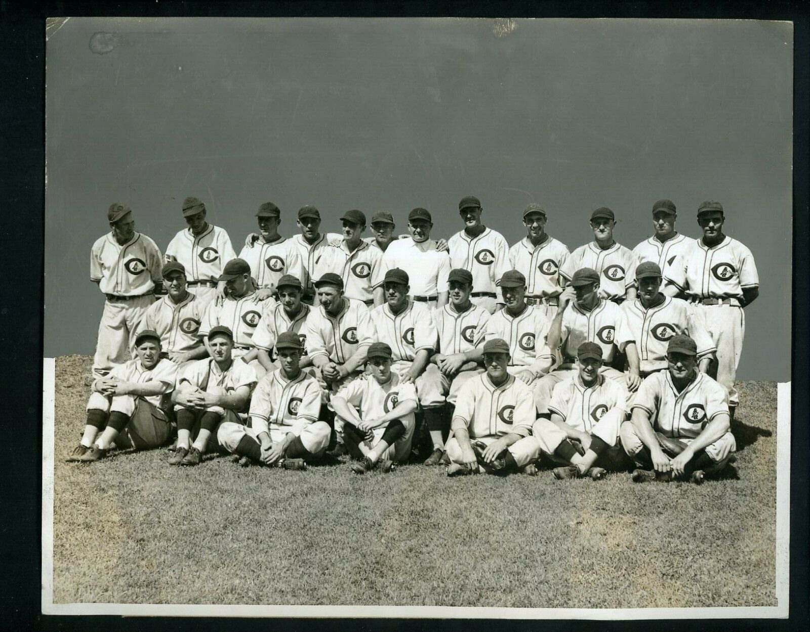 1935 Chicago Cubs Team Photo Poster painting Type 1 Press Photo Poster painting