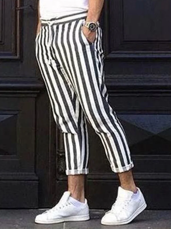 Casual Grey Stripe Pant