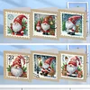 6Pcs Diamond Painting Gnome Greeting Cards Christmas Cards