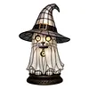 Gothic Witch Hat Night Light Halloween Decorations Colorful Wizard Hat Lamp