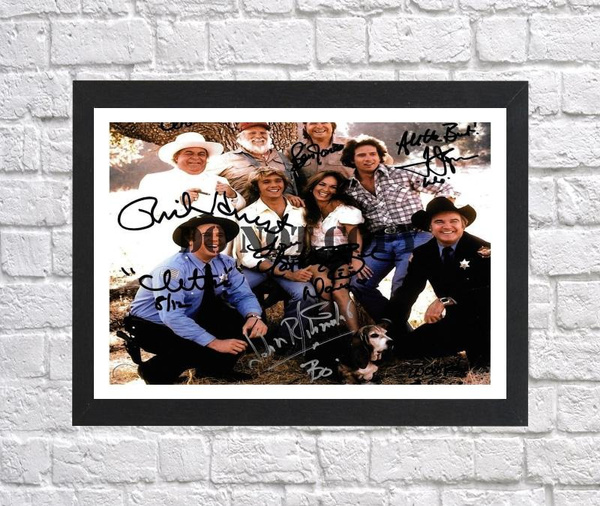 The Dukes Of Hazzard Cast Autographed Signed Photo Poster painting Poster A2 16.5x23.4