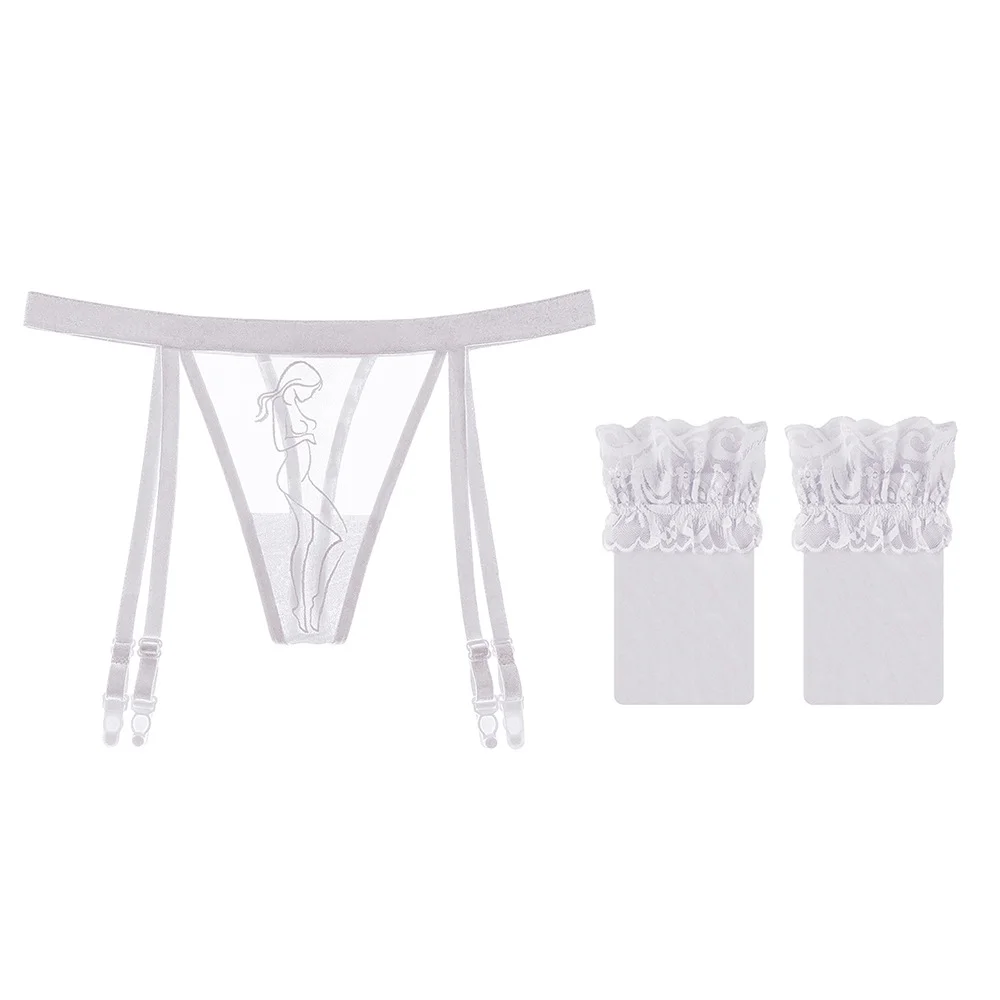 Nigikala Nigikala Slim Yarn Embroidery Garter Garter Spicy Legs Showing Thin Black Silk Velvet T Trout Garter Garter 2072