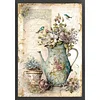 (Big Size)Vase And Bird - 11CT Stamped Cross Stitch - 40*60cm