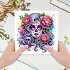 uk.everydayedeals 6Pcs DIY Diamond Painting Greeting Card - Skull Family
