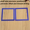2Pcs Diamond Art Square Auxiliary Frame 3D Printing Diamond Art Desk Positioning Frame Lightweight for Boys Girls Adults Students Home Office Leisure (Royal Blue Large)