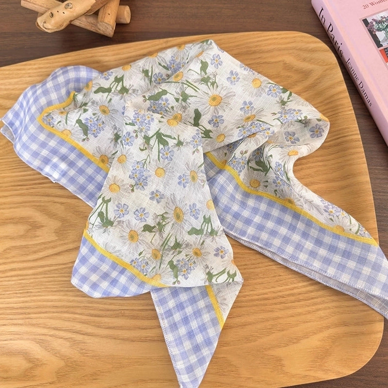 Women’s Vacation Sweet Pastoral Color Block Cloth Hair Band