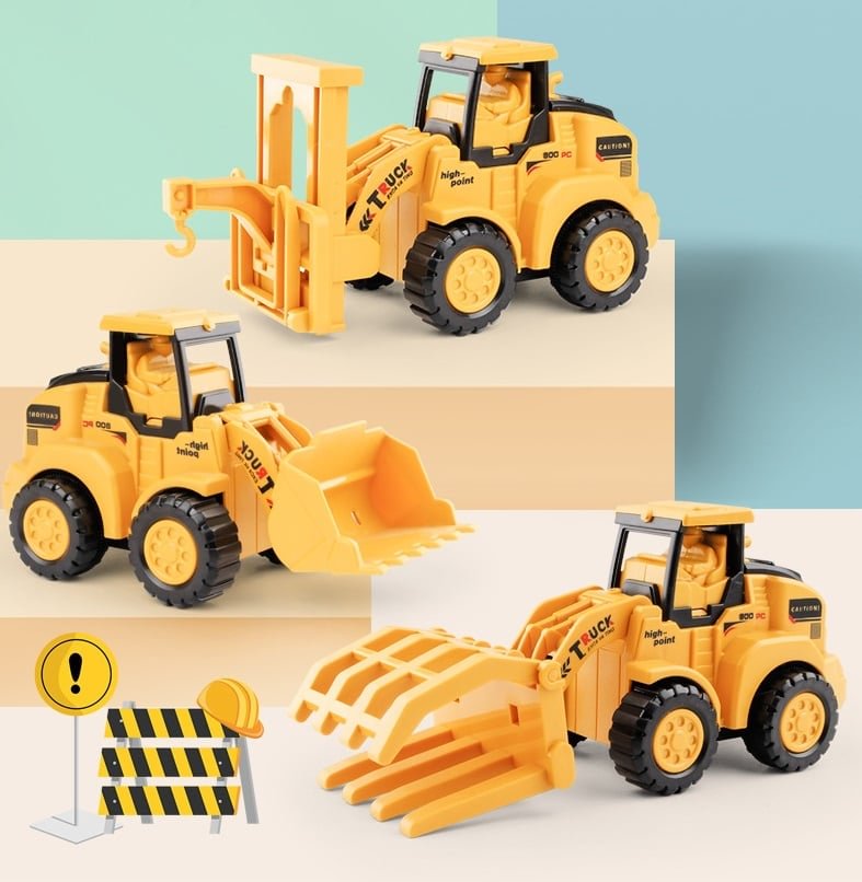 50% OFF Press Then Go Engineering Car Toys