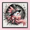 Christmas snowman-11CT Stamped/Counted Cross Stitch 40*40cm