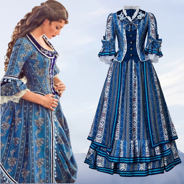 The Phantom Of The Opera Christine Blue Wishing Gown Prom Dress Cosplay Costume