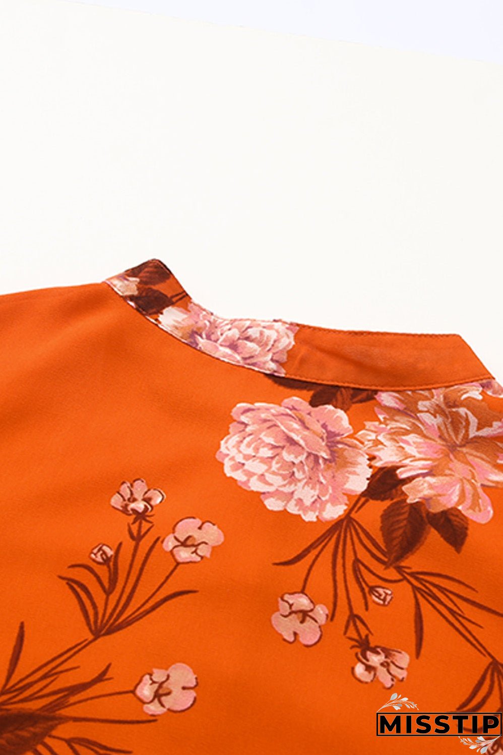 Vintage Floral Print Drawstring Flowy Dress