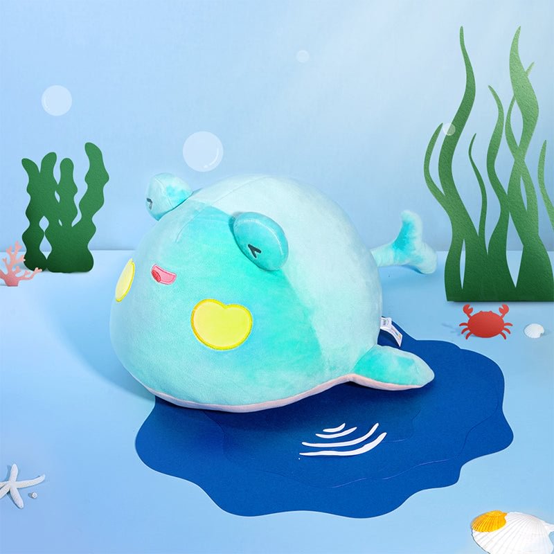 Mewaii® Green Whale Kawaii Frog Stuffed Animal Plush Squishy Pillow Toy