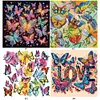(Multistyle) Papillon Flottant-Peinture Diamant En Forme Sp&eacute;ciale-30 * 30CM