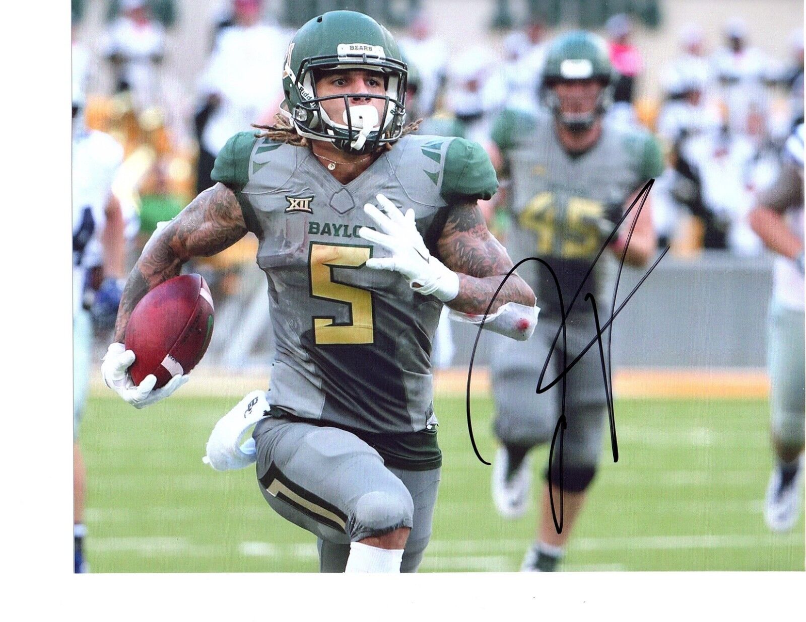 Jalen Hurd Baylor Bears signed autographed 8x10 football Photo Poster painting Tennessee Vols