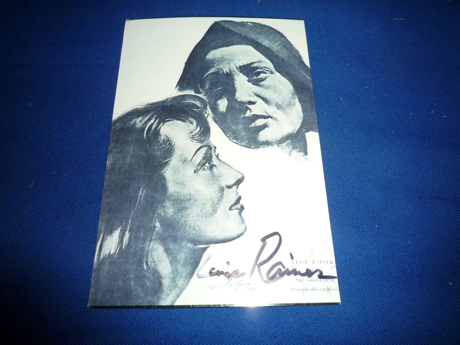 LUISE RAINER signed autograph In Person two time ACADEMY AWARD winner