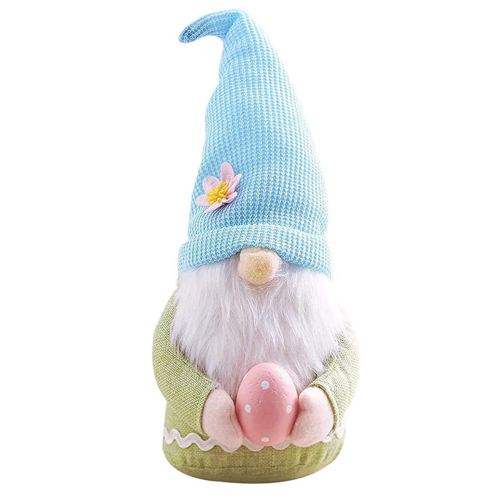 

Cute Easter Standing Doll Handmade Desktop Ornament Home Decor Kids Toys, Blue, 501 Original