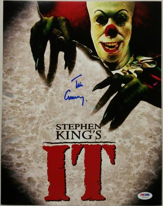 Tim Curry Signed 11x14 Photo Poster painting IT w/ PSA/DNA COA Actor Stephen King's It Movie