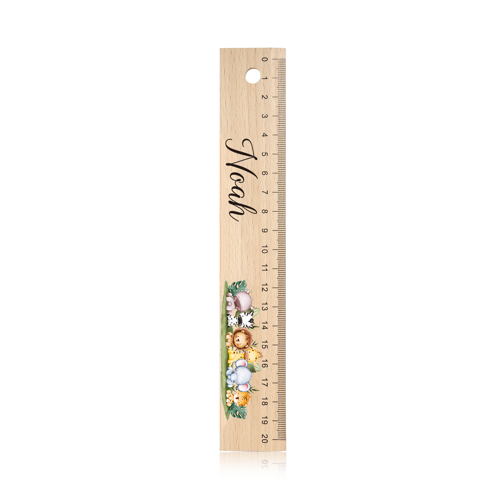 Custom 1 Name Ruler Wooden Ruler Back To School Gift for Boys Girls-Jessemade AU