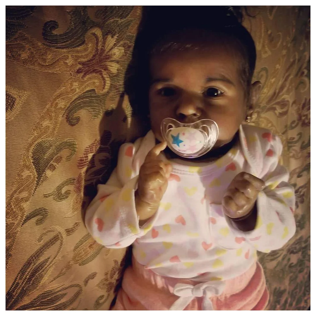 Lifelike African American Black Cute Weighted Reborn Mini Toddler Babies Doll Girl 12'' Jamani by Creativegiftss -Creativegiftss® - [product_tag] RSAJ-Creativegiftss®
