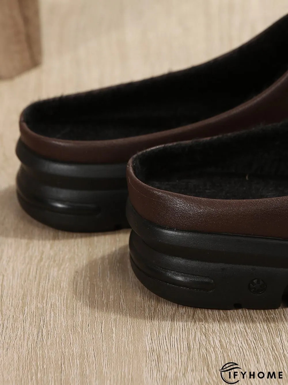 Vintage  Plain Color Non-Slip Flat Mules | IFYHOME