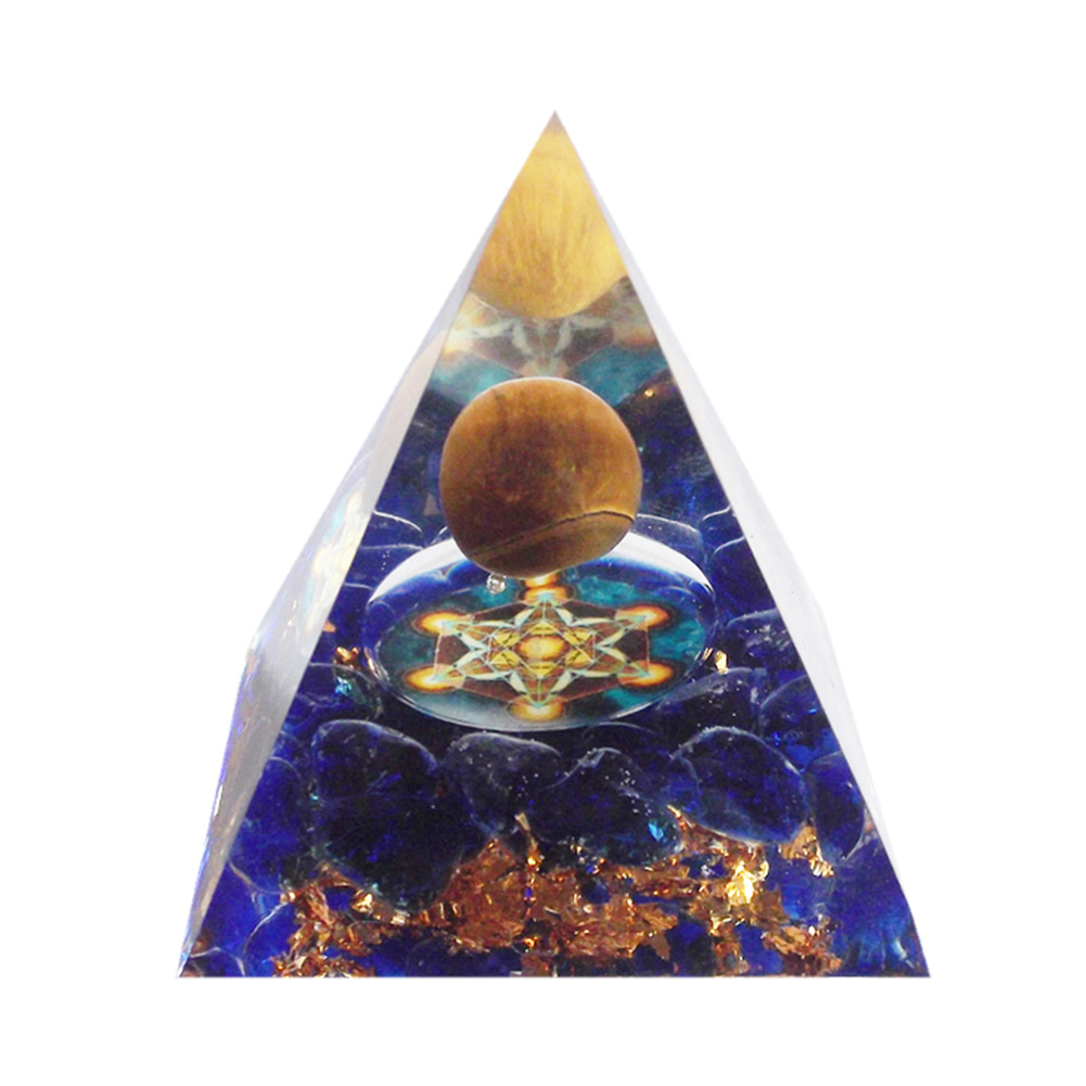

5cm Natural Orgonite Pyramid Chakra, 501 Original