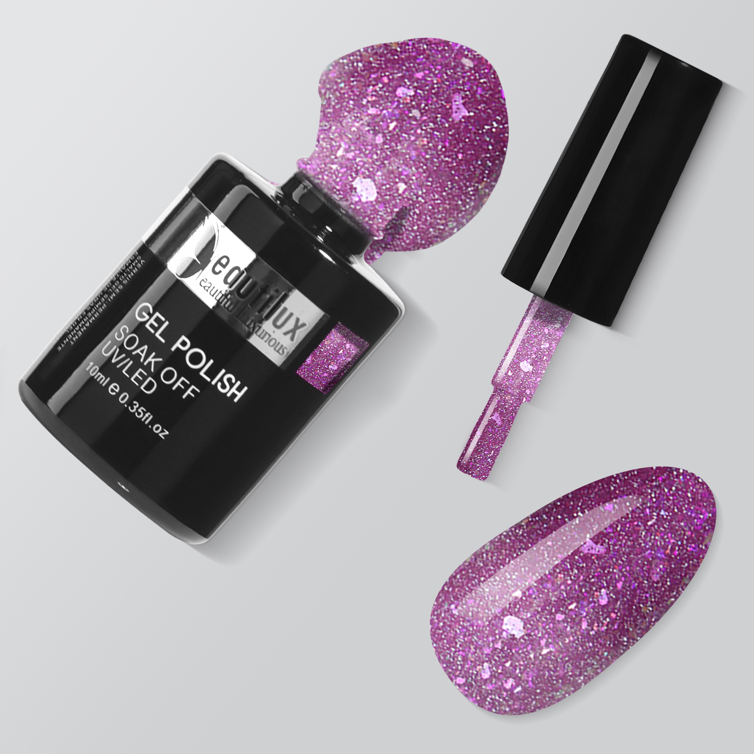 HEMA& TPO Free Nail Gel Polish Color 10ml Winter Collection-Am&eacute;thyste