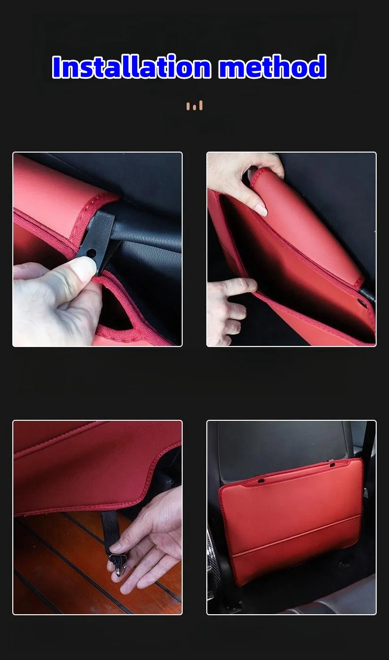 Seat Anti-Kick Pad Ambient Light Colorful Sound-Activated Light Protection Pad