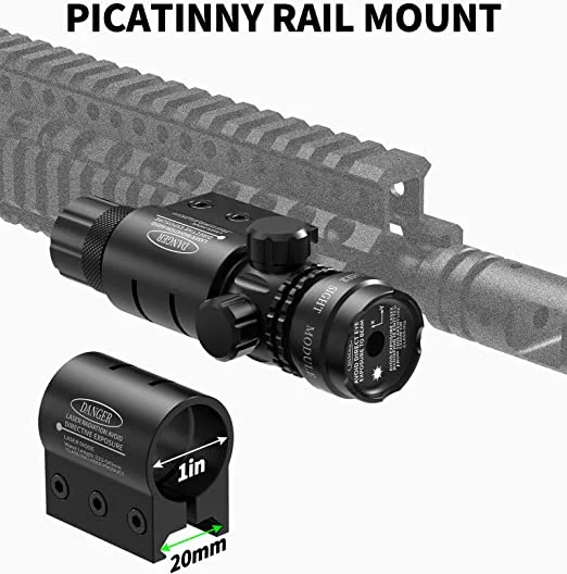 ohhunt® Green Dot Laser Sight with Picatinny Rail Mount - Include Barrel Mount & Cable Switch