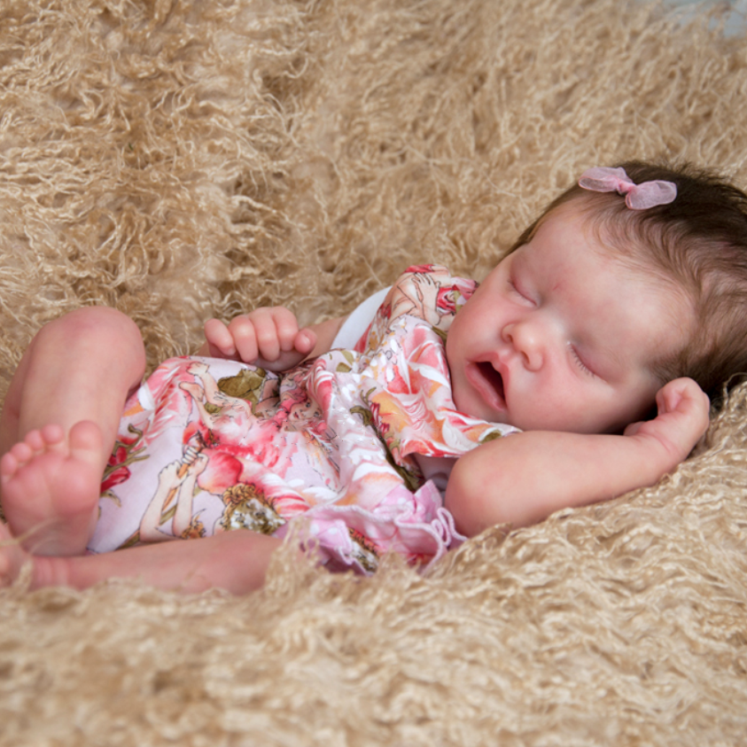 [Heartbeat & Sound] 17'' Soft Touch Real Lifelike Saoirse Reborn Baby Doll Girl- Realistic Handmade Gift 2023 -Creativegiftss® - [product_tag] Creativegiftss.com