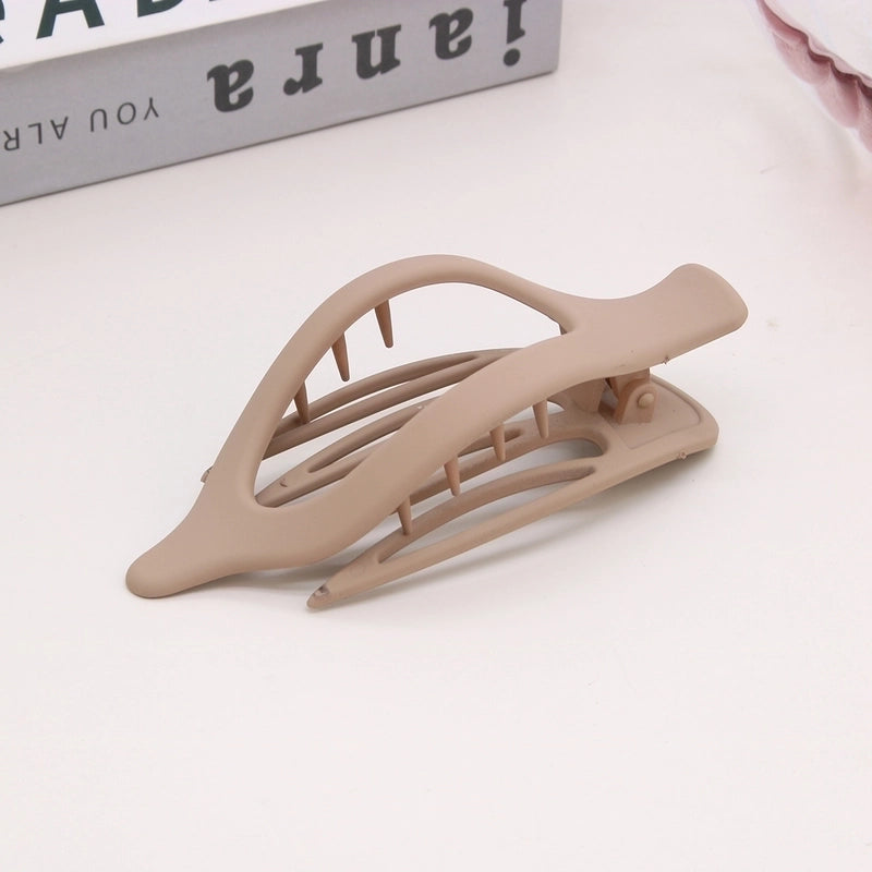 Women’s Lady Classic Style Solid Color Plastic Stoving Varnish Hair Clip