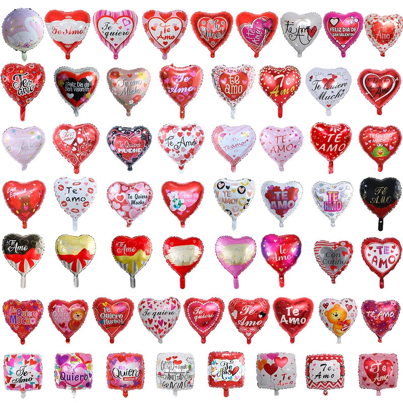 Valentine'S Day Casual Elegant Romantic Letter Heart Shape Aluminum Film Wedding Banquet Party Balloons Balloons