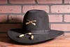 Vintage Leather US Cavalry Hat