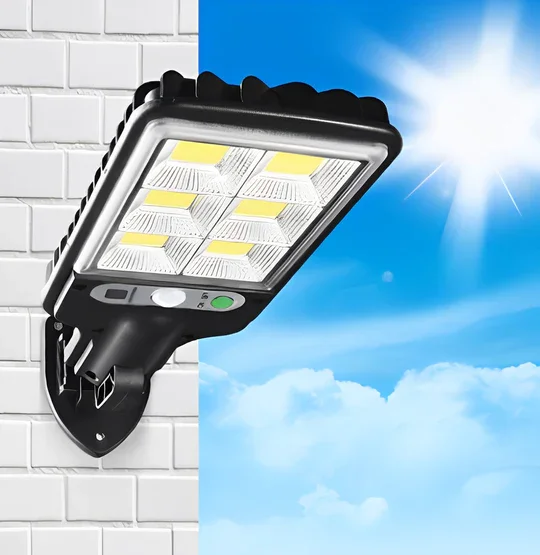 Outdoor Solar-Powered Waterproof Led Flood Lights Lamp With Motion Sensor