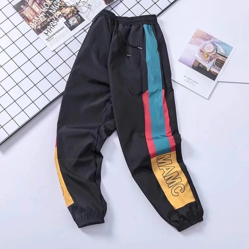 2021 New Hip Hop Streetwear Joggers Pants Men Casual Cargo Pant Trousers High Street Elastic Waist Harem Pant Man