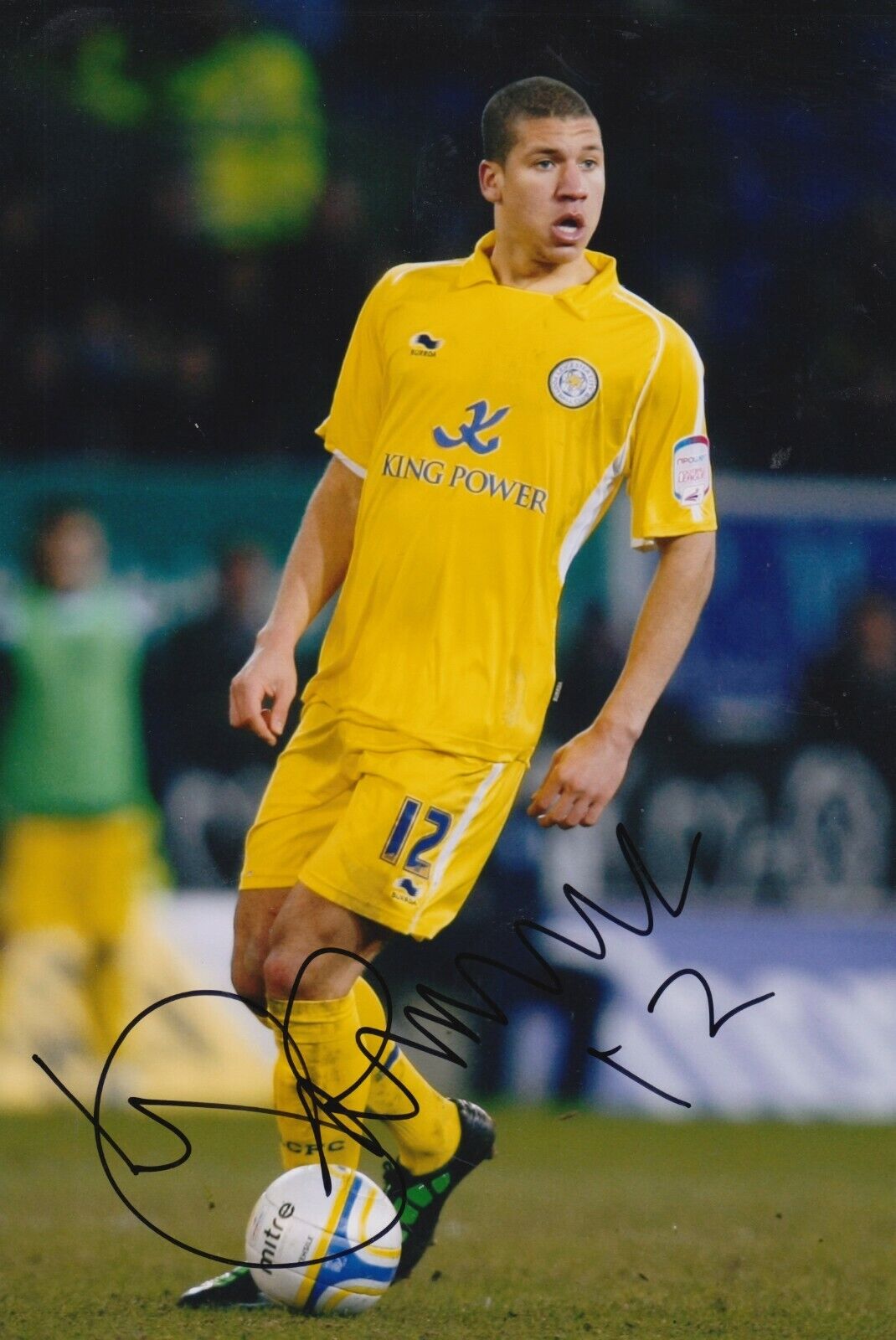 Jeffrey Bruma Hand Signed 12x8 Photo Poster painting - Leicester City - Football Autograph 1.