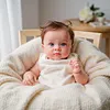 20" Lifelike Brown Hair Cloth Body Reborn Girl Toddler Babies Doll Opened Eyes Clizian - RBBI-Myrebornbabydoll&reg; Myrebornbabydoll&reg;