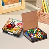 PU Insects Diamond Painting Notecard Box with Papers for DIY Art Craft