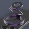 Magnetic rotating bracket desktop ring buckle back magnetic double ring mobile phone holder double-sided magnetic foldable bracket