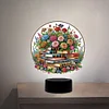 (US Local)Flower Book Diamond Painting Night Light 5D DIY Diamond Art Lamp Home Decor
