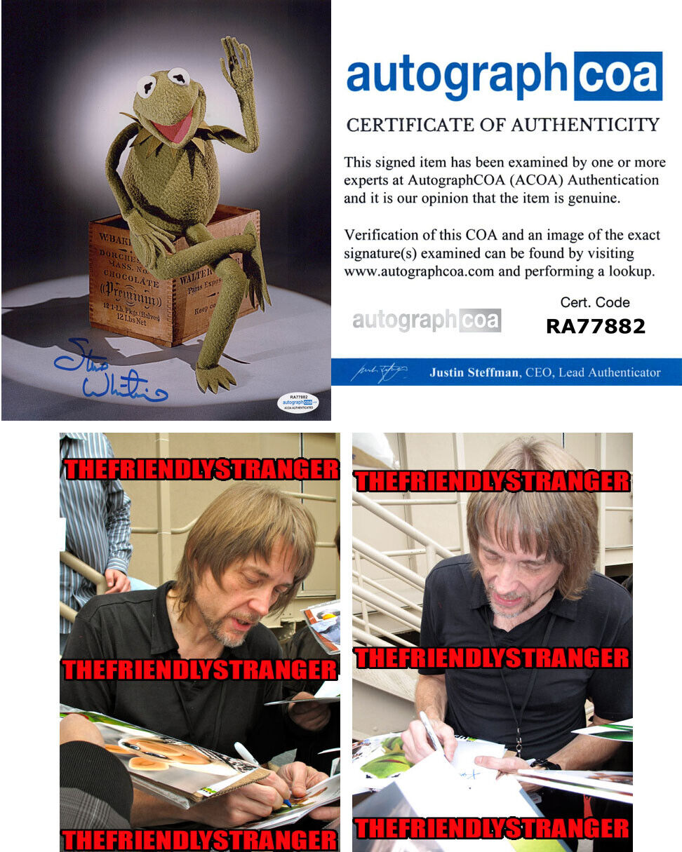 STEVE WHITMIRE signed Autographed KERMIT THE FROG