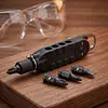Mini Multi-Tool Set Multifunctional Screwdriver with LED EDC Keychain Shape Screwdrivers Wear Resist Stainless Steel Phillips Screwdriver For Daily Life And Outdoor Activities