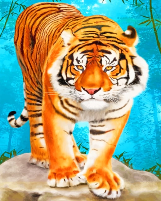 

Aesthetic Tiger – Paint By Numbers - 40*50CM, 501 Original
