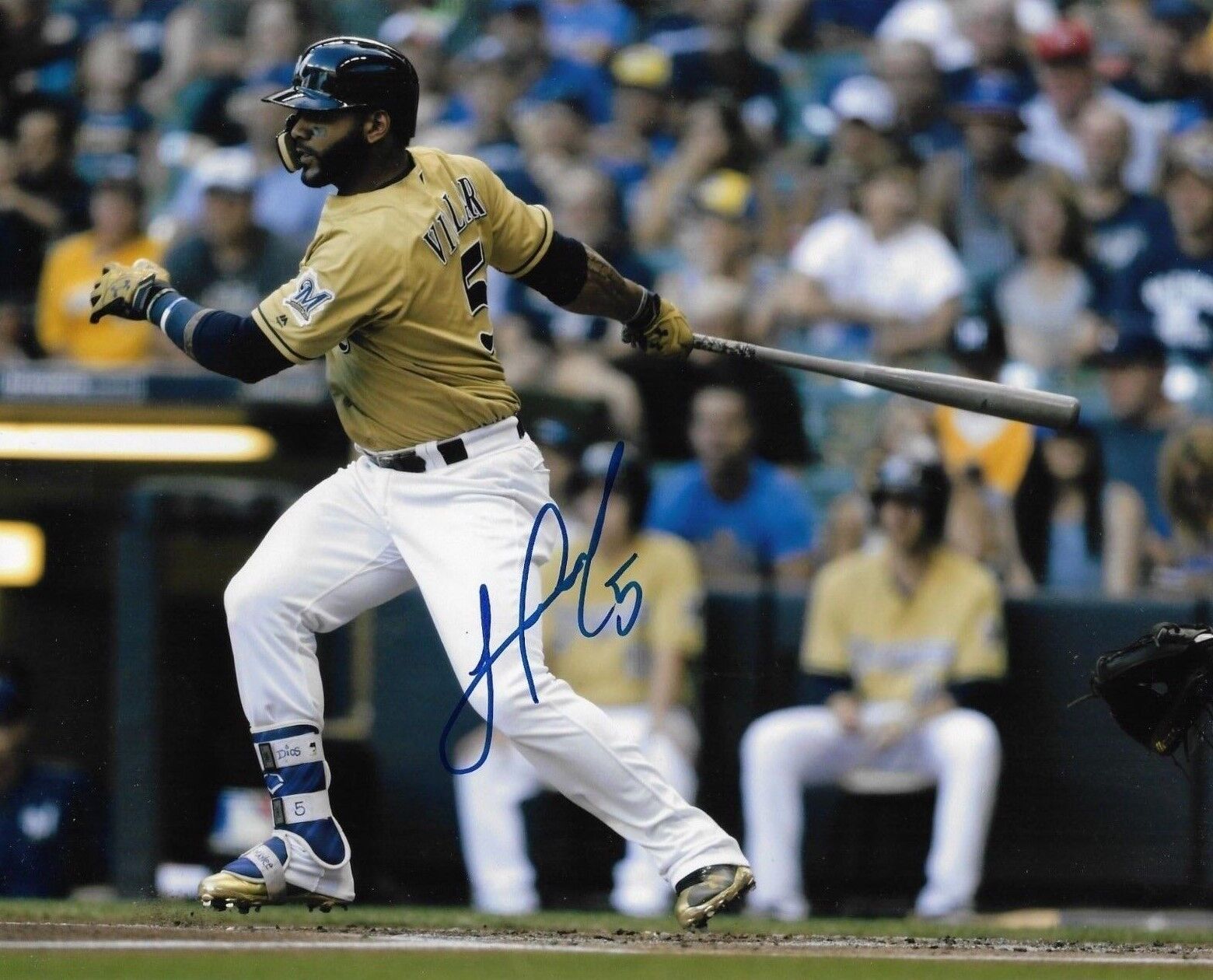 JONATHAN VILLAR signed autographed MILWAUKEE BREWERS 8x10 Photo Poster painting w/COA RARE