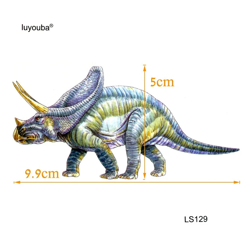 dinosaur Triceratops Waterproof Temporary Tattoos Men Paleontology Animals Fake Tattoo Designs Tatoo Stickers Pesca