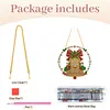 Christmas Diamond Painting Ornament Bell Wreath Hanging Decor 9.45x9.45in