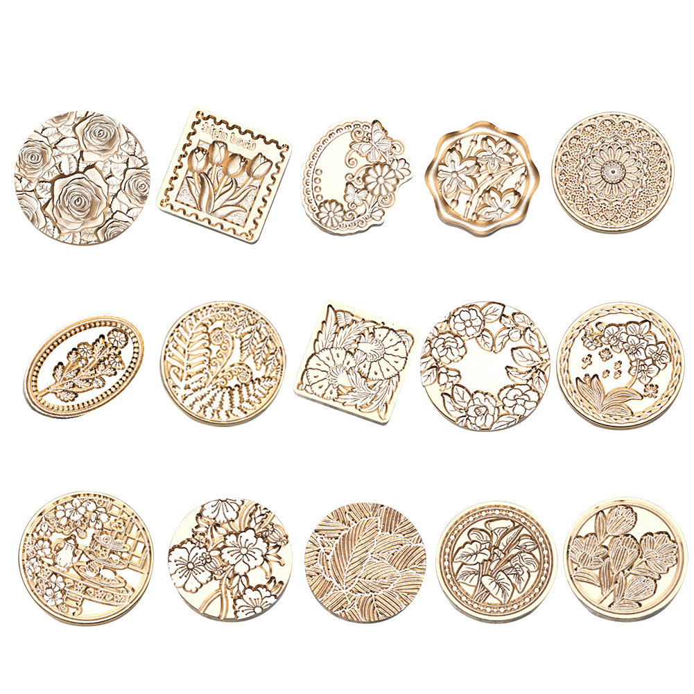 Special-shaped Fire Paint Copper Head Frosted Relief Stamp Head for Wedding Card